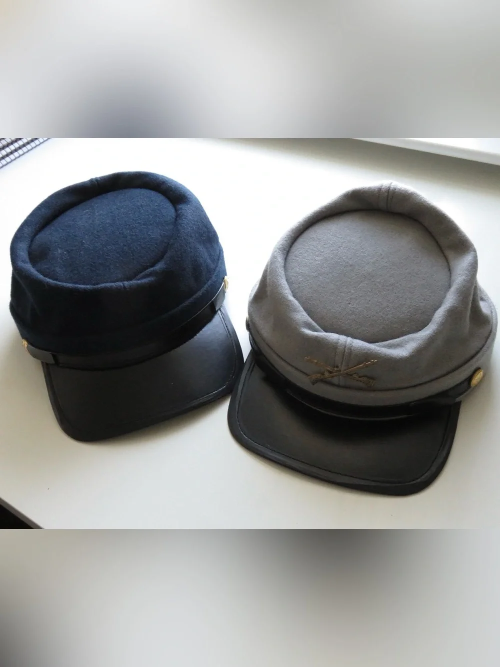 Civil War themed kids costume hats
